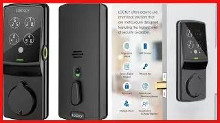 LOCKLY PGD728FMB Secure Plus Deadbolt - Fingerprint Smart Lock, Keyless Entry Door Lock with Patente