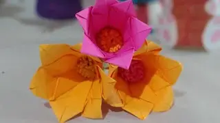 easy paper flower making for kids/ origami  paper flowers/easy flower making/craft city 2021/shorts