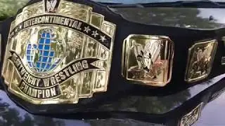 WWE Classic Intercontinental replica belt on real leather