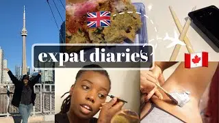 expat diaries | moving from london to toronto - chatty quarantine vlog with mukbang + GRWM | FRMEECH