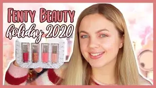 FENTY BEAUTY HOLIDAY 2020 GLOSSY POSSE HOLO'DAZE LIPGLOSS LIP SWATCHES & REVIEW