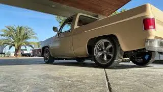 83 c10 Squarebody shortbed flowmaster 40 series single side exhaust
