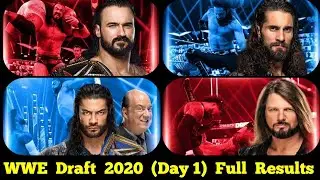 WWE Draft 2020 (Day 1) Full Official Results // Wrestling Tamil Network