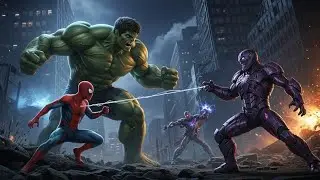 Unexpected Team-Up: Spider-Man & Hulk vs Joker! The Dragon Transformation - Full AI Motion Story