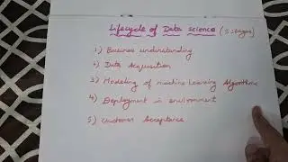1.1 Life Cycle of Data Science/Anna University/engineering