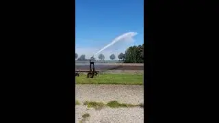 Testen nieuw sproeikanon