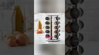 Kamenstein 20 Jar Revolving Countertop Spice Rack with Spices Included #kitchenorgnizer