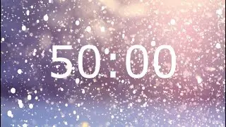 50 Minute Winter Timer with Relaxing Music and Alarm