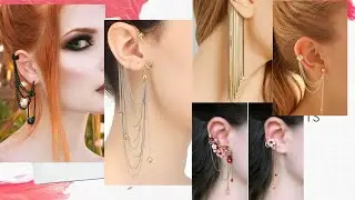ear cuff with chains,ear cuff designs,new ear chain designs 2018