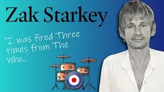 Zak Starkey: Zak calls me a C***  | Being Fired from The Who | The Craziest Person EVER Worked With