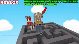 Nos Hacemos Grandes Y Chiquitos Para Pasar Este Obby! Grow Obby 🤪😁