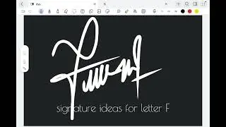 Signature ideas for letter F #signature #tandatanganawalanf #tandatangansimpel #art #shortvideo #ttd