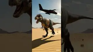 Gen 4 Turbo Photorealistic animation A massive T Rex stands in a vast desert