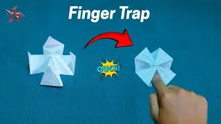 🌀 Finger Trap Trick 😲 #ninjaorigami