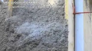 sienų ap&scaron;iltinimas &scaron;lapiu būdu su EKOVATA