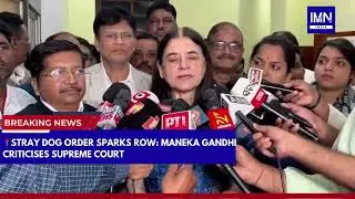 Stray Dog Order Sparks Row: Maneka Gandhi Criticises Supreme Court | IMN India #news #trending