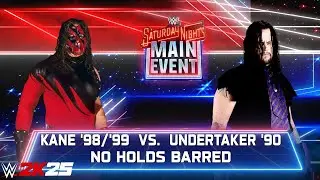 WWE 2k25 - Kane '98 vs Undertaker '90: No Holds Barred Match at Saturday Night Main Event 