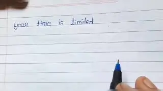 Your Time Is Limited ...! @Bill Gates Motivation Quotes Writing in Beautiful Handwriting