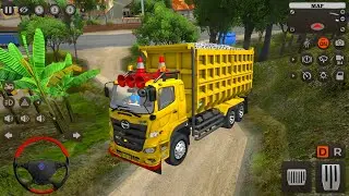 Game Truk Oleng Dumptruck Hino Kuning Permainan Truk Bussid - Game Truk Simulator Android Gameplay