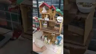 sylvanian families adventure treehouse and lakeside lodge