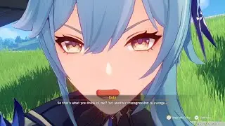 Genshin Impact Meeting Eula cutscene