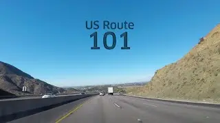 Driving on US Route 101 - Scenic Camarillo Valley 4K
