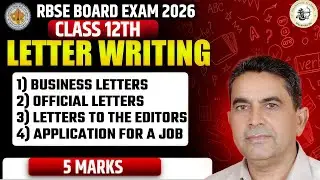 Letter Writing Class 12 RBSE Board | Format, Examples & Tips | 5 Marks