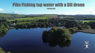 Pike fishing DJI drone, top water lures  🎥🐊🎣🚁