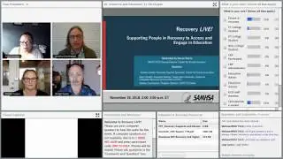 Supporting People in Recovery to Access and Engage in Education (November 29, 2018)