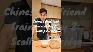 Chinese Boyfriend Training day 2! Scallop Porriadge #chineseboyfriend #cooking  #fyp  #chinesefood