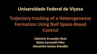 Trajectory-tracking of a Heterogeneous Formation Using Null Space-Based Control