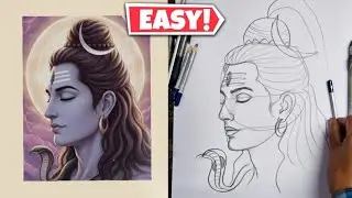 How to draw Lord shiva drawing | Mahadev Drawing