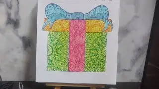 Christmas Giftbox Mandala | Relaxing Holiday Mandala Art 🎁