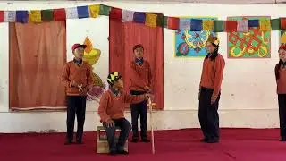 Class 5th students perform a theatre in English during morning assembly/A glimpse of 3D printing.