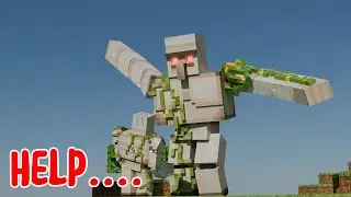 Angry Iron Golem - Minecraft Animation