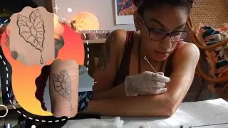 I gave myself a stick and poke tattoo