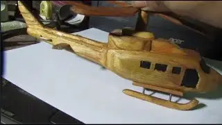 How To Make Wooden Helicopter BELL 412 - Wood Toys