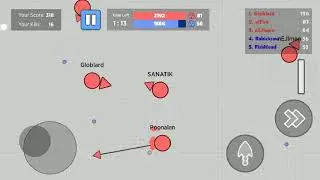 Blobie.io win game mode Team. Top 1.