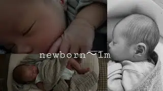 新生児息子の成長キロク🌱～生後1ヵ月、ねんね期のムスコとの生活