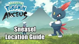 Pokemon Legend Arceus : Sneasel Location Guide
