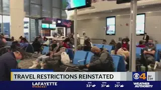 Travel restrictions reinstated