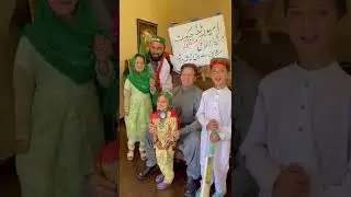 Chairman PTI Imran Khan meets with Zakir Khan who reached Bani Gala on foot from Mardan