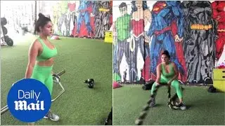Ariel Winter shares her workout routine with Instagram fans