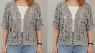 SUPER EASY💯✨ Crochet Women Sweater Pattern 💯 How to Crochet Women Blouse Cardigan Stitch only 