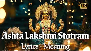 Ashta Lakshmi Stotram | 8 Forms of Lakshmi | Divine Wealth, Success & Prosperity | Lyrics & Meaning