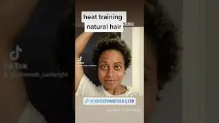 Heat training natural hair. Is it bad?