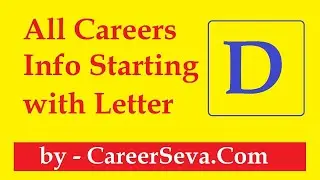 ABC of Careers with CareerSeva.Com - D - #careerguidance #careerpath #careeradvice