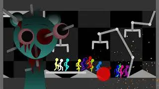 Survival Stickman Race - 44 - Escape from Sky (Sky Blue) (Sprunki)