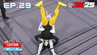 Bugs Bunny vs Daffy Duck on WWE2K25 Cartoon Wrestling