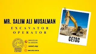 Mr  Salim Ali Musalman - 23 Days Excavator Machine Operation Course
